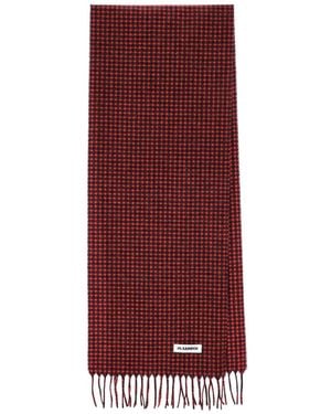 Jil Sander Tasselled Scarf - Red