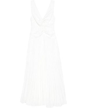 Jonathan Simkhai Vivianne Pleated Midi Dress - White