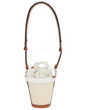 Maison Margiela Woven Drawstring Shoulder Bag - White
