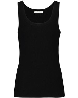 Max Mara Round-Necked Vest - Black