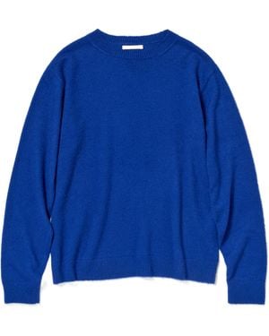 AURALEE Fine-Knit Round-Neck Jumper - Blue