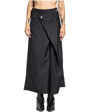 Junya Watanabe Asymmetric Patch Pocket Skirt - Black