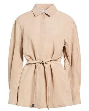 Max Mara Solid Long-Sleeve Shirt - Natural