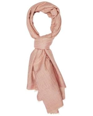 Moschino Logo Intarsia Knitted Scarf - White