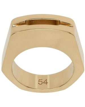 Rick Owens Logo Ring - Metallic