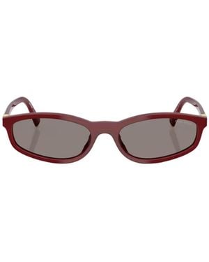 Miu Miu Eyewear Oval-Frame Sunglasses - Multicolor