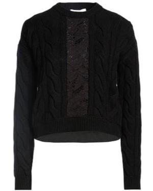 Max Mara Solid-Color Knitted Sweater - Black