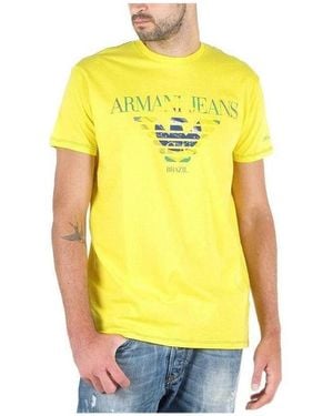 Armani Jeans Logo T-Shirt - Yellow