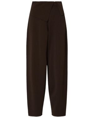 Liu Jo High-Waisted Knit Casual Pants - Brown
