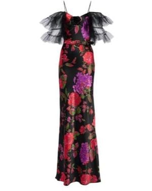Rodarte Tiered Silk Tulle Gown