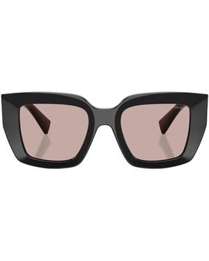 Miu Miu Eyewear Square Frame Sunglasses - White