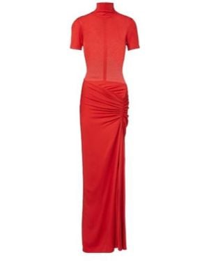 Christopher Esber Fusion Ruched Gown - Red