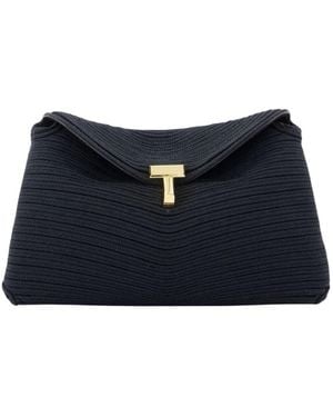 TOTEME T-Lock Clutch - Blue