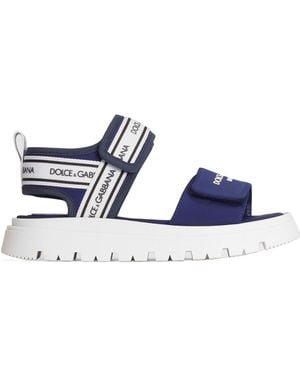 Dolce & Gabbana Fabric Sandals - Blue