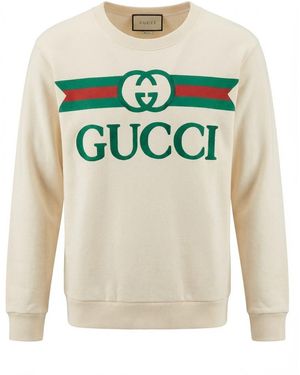 Gucci Logo Printed Sweatshirt - Green