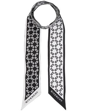 Givenchy Pointed Silk Scarf - White
