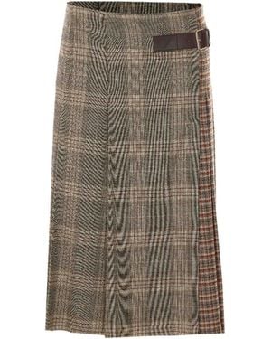 Liu Jo Plaid Skirt - Brown
