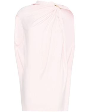 Sportmax Draped Viscose Mini Dress - Pink
