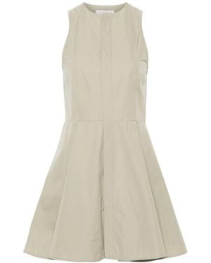 Ami Paris Short Dress With Hidden Tab - Natural