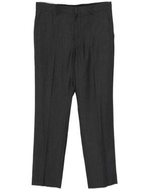 MM6 by Maison Margiela Pinstriped Tailored Trousers - Black