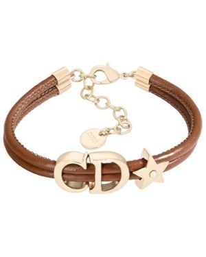 Dior Saddle Leather Bracelet - Metallic