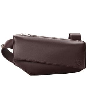 Loewe Puzzle Featherlight Sling Bag - Brown