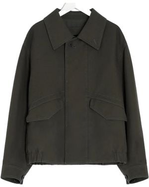 Lemaire Flap-Pockets Shirt Jacket - Green