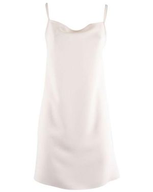 P.A.R.O.S.H. Mini Dress With Delicate Bow Detail - White