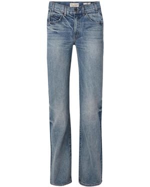 Nili Lotan High-Rise Straight-Leg Jeans - Blue