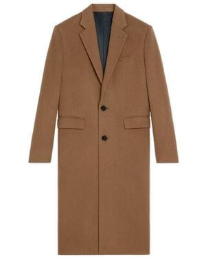 Celine Notch Collar Coat - Brown