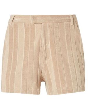 Fendi Terry Ff Jacquard Swim Shorts - Natural