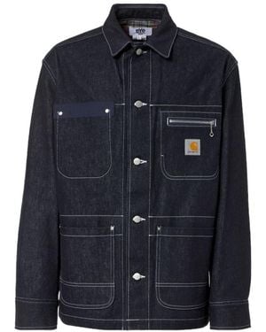 Junya Watanabe X Carhartt Long-Sleeved Denim Jacket - Blue