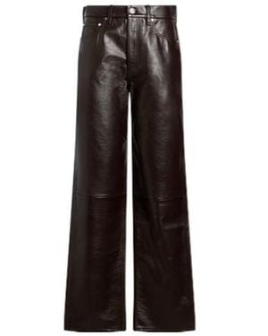 Rag & Bone Leather Trousers - Black