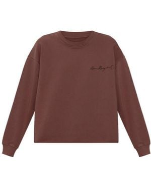 MM6 by Maison Margiela Raw Edge Logo Sweatshirt - Purple