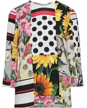 Dolce & Gabbana Floral-Print Tops - White