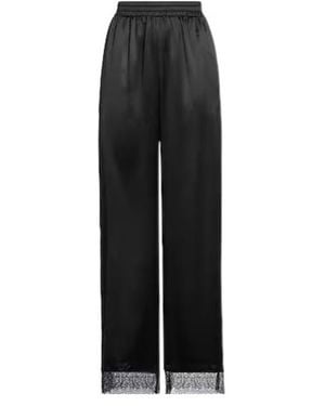 Burberry Solid Colour Casual Trousers - Black