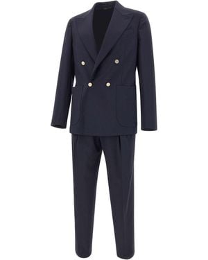 Briglia 1949 Bolgheri Double-Breasted Suit - Blue
