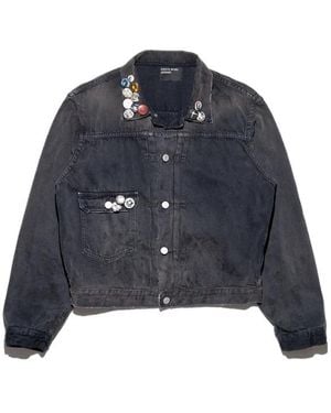 Enfants Riches Deprimes Enfants Riches Déprimés Pin-Embellished Jacket - Blue