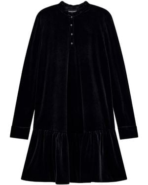 Emporio Armani Stretch Chenille Dress - Black