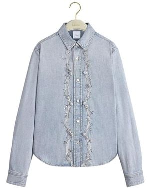 Dior Embroidered Blouse - Blue