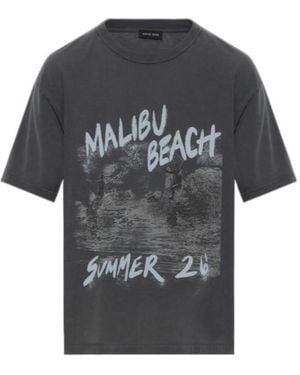 Anine Bing Short-Sleeved T-Shirt - Gray