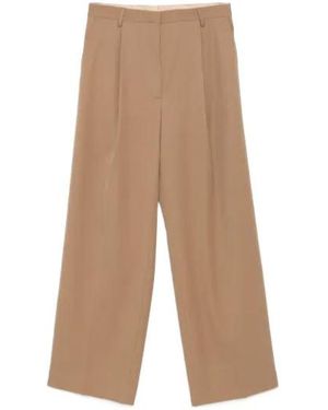 Dries Van Noten Casual Pants With Belt Loops - Natural