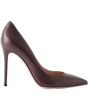 Gianvito Rossi Satin Pumps - Brown