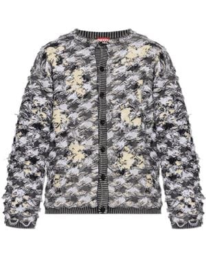 DIESEL K-Valbor Cardigan - Gray