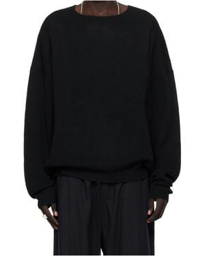 Fear Of God Waffle Long Sleeve Pullover - Black