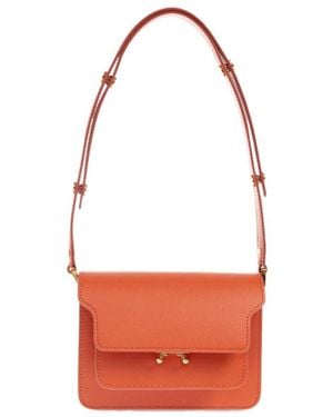 Marni Trunk Mini Shoulder Bag - White
