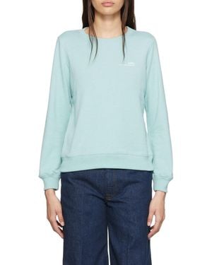 A.P.C. Logo Round-Neck Sweater - Blue