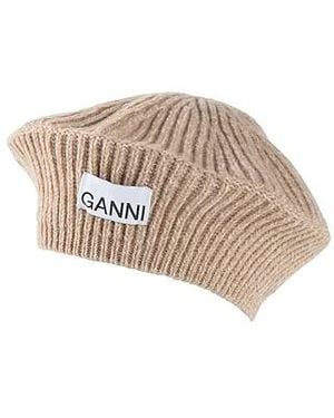 Ganni Knitted Beret - White