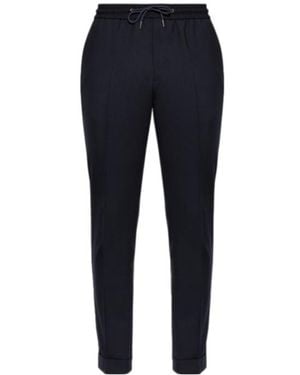 Paul Smith Drawstring Casual Trousers - Blue