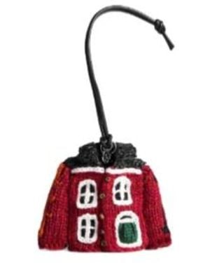 JW Anderson Jw Anderson Knitted House Cardigan Charm - Red